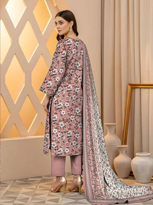 3 Pcs Women's Unstitched Printed Capriva Chand Raat Special S1019